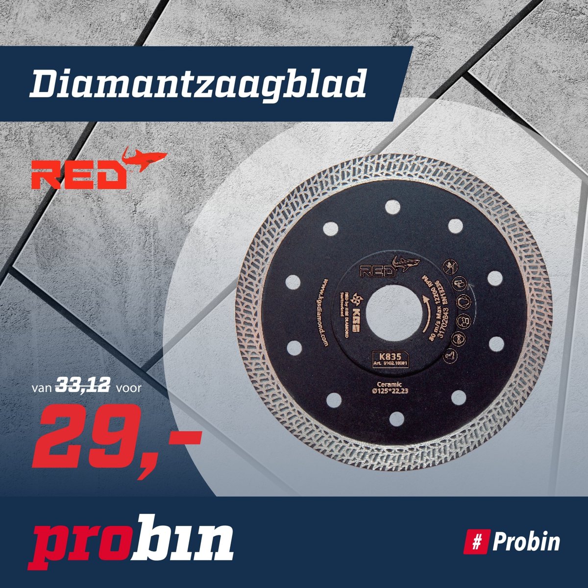 InfoMelse's tweet image. Deze krachtige en snelle "Premium" lijn diamantzaag is geschikt voor tegels (keramiek, porselein en terrazzo). Met gesloten turborand voor een precieze en zeer fijne zaagsnede.  p1e.nl/_4BF
