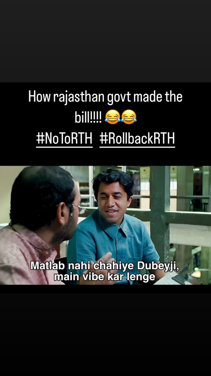 docgurnani's tweet photo. #NoToRTH   #RollbackRTH #ना_झुके_हैं_ना_झुकेंगे #saynotoRTH @DrTusharD @ashokgehlot51 @PMOIndia @sagarcasm https://t.co/3IfwD0mign