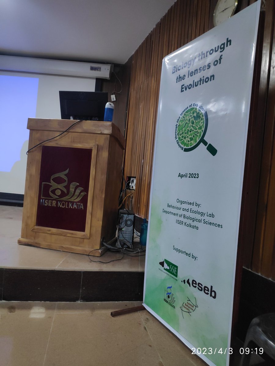 UBehaviour's tweet photo. We start #EvoBio2023 : Biology through the lenses of evolution at @iiserkol . This is 3 day workshop for educators from West Bengal and Jharkhand . For more info: https://t.co/skOnSMXscG https://t.co/SerMp8VNYM
