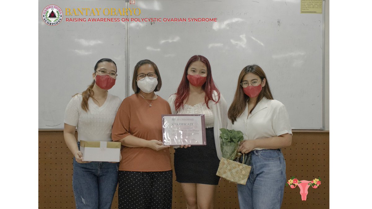 thegammasigma's tweet photo. The resident lady members would also like to express our heartfelt thanks and appreciation to 𝘿𝙧. 𝘾𝙝𝙧𝙞𝙨𝙩𝙞𝙣𝙚 𝙋𝙖𝙝𝙪𝙙 for enlightening us about PCOS and the ways we can manage it. https://t.co/mikKkzYoqD