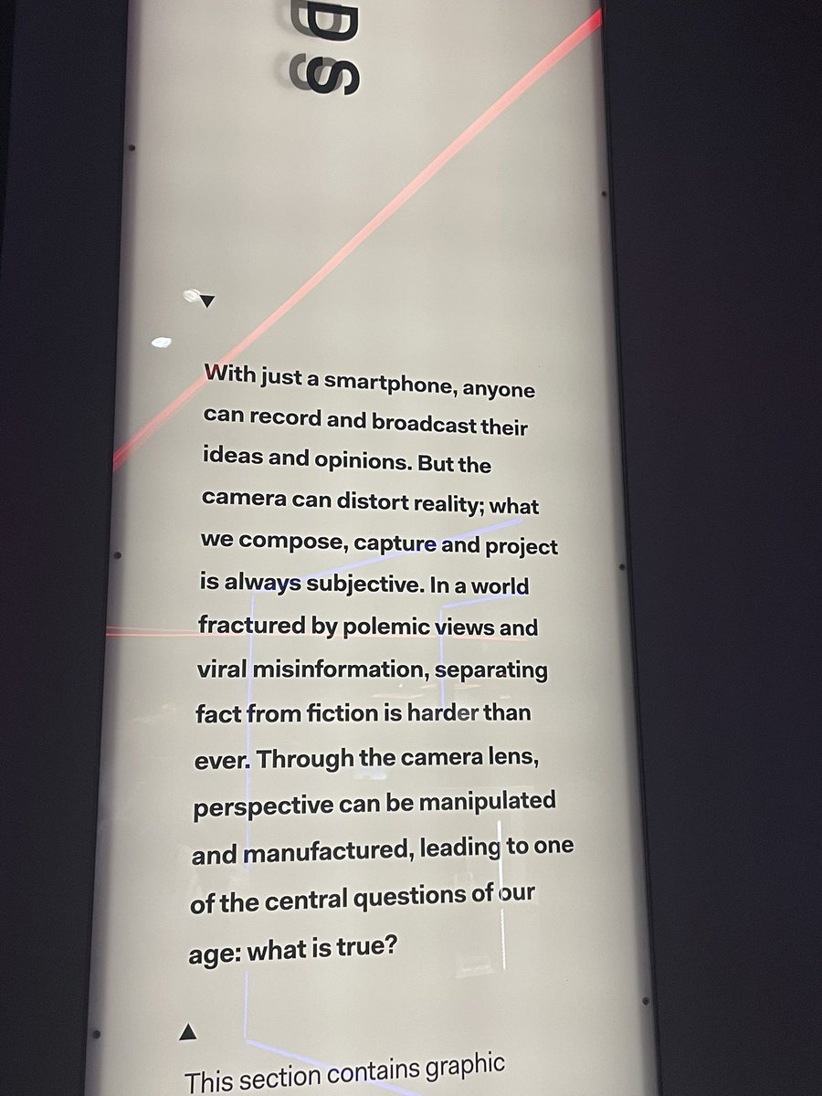 leylawattss's tweet photo. exploring the history of media and entertainment at ACMI today and came across this. 
it made me question whether we can really trust anything that we see online and on social media. 🤔
what do u think about this statement? #makingsocialmedia https://t.co/e1hwJAwfXS