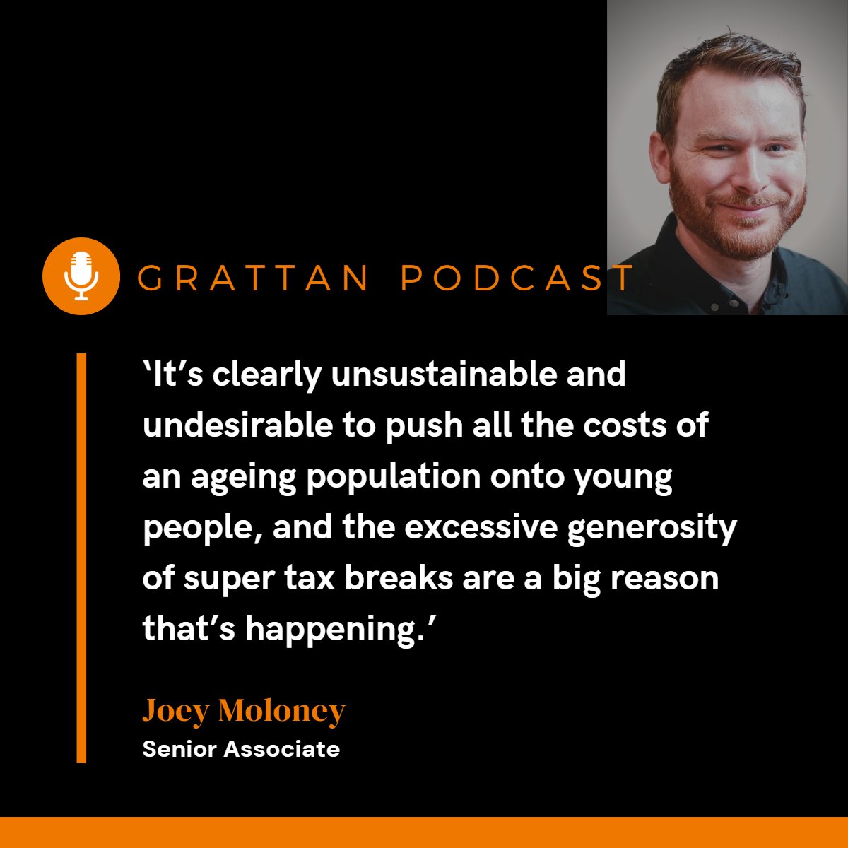 Listen to @BrendanCoates & @joeybmoloney discuss how to make the superannuation system fairer and more sustainable on our latest podcast. buff.ly/3K5KjDv #auspol