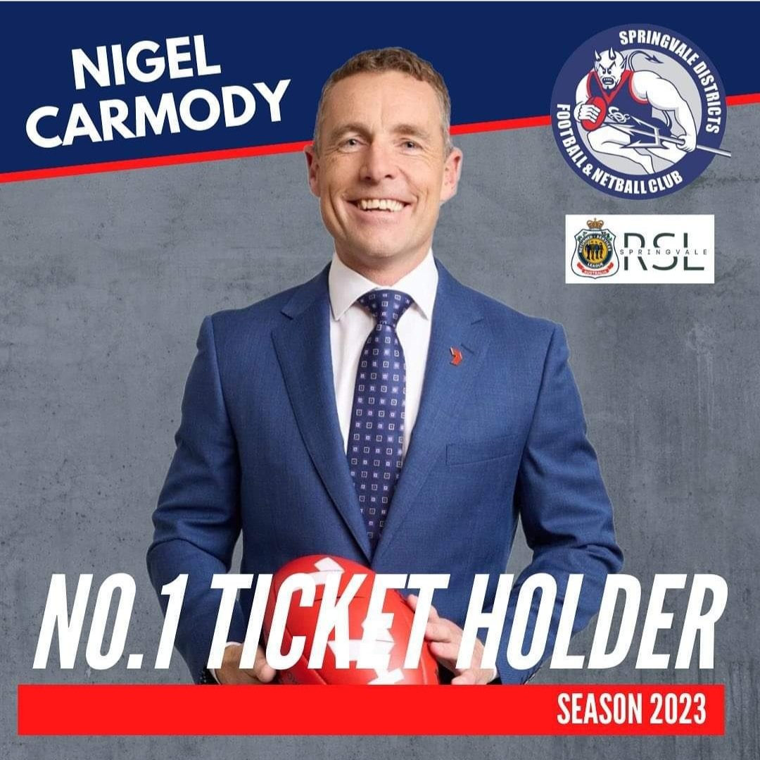 SteveAitken1's tweet image. Absolutely pumped to have @NigelCarmody on board as our Number 1 Ticketholder for Season 2023 😈❤️💙