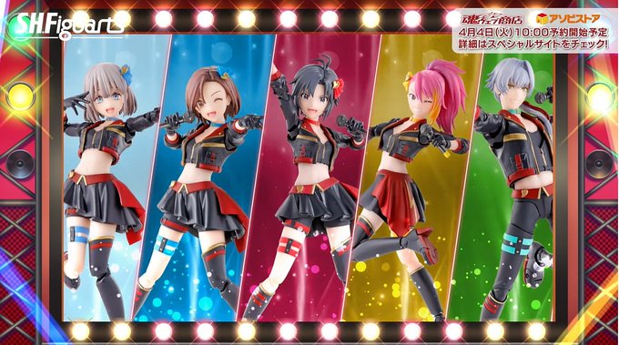 「フィギュマス」企画より芹沢あさひら5人のアイドル可動フィギュアが4月4日予約開始！ 魂ウェブ商店＆アソビストアにて　菊