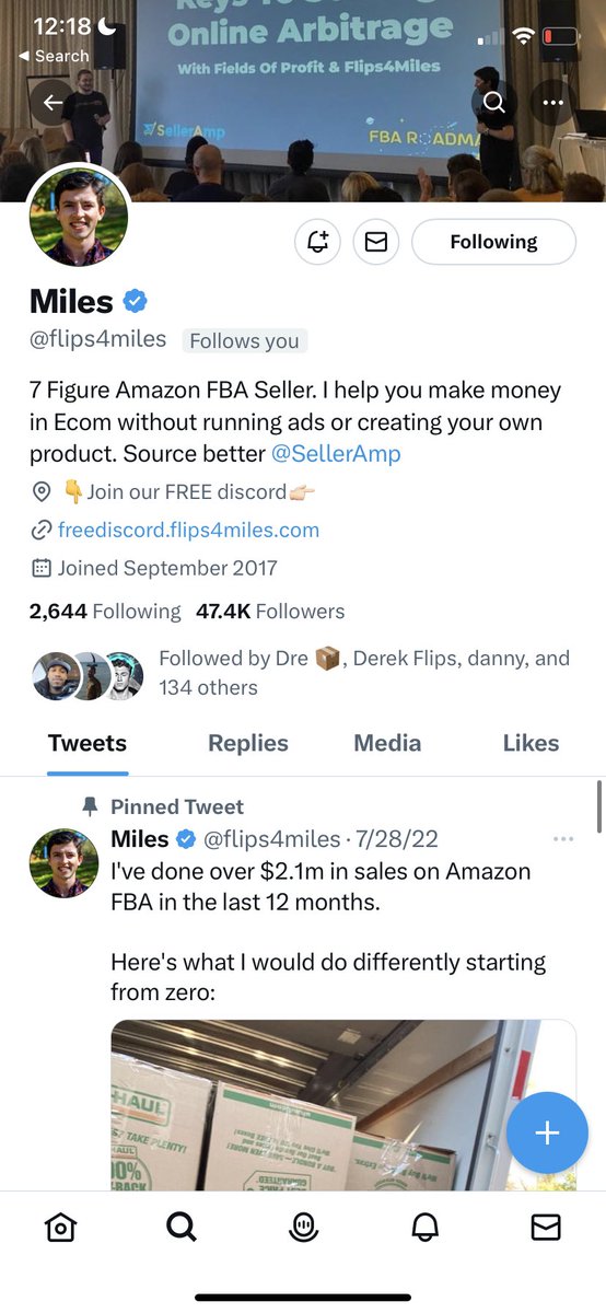 jasonguardiola's tweet photo. A few goats that follow me back for some reason. Shoutout @flips4miles @cleartheshelf @Jonah_FBA @ArbitrageOps u guys are all huge inspirations to me🙏 https://t.co/qO60P0pkRo