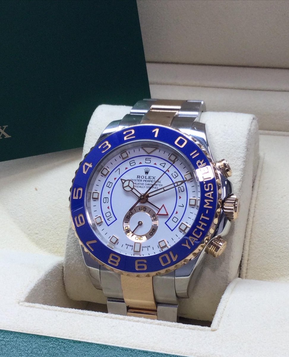 ericross12's tweet photo. New in today …….

This 2017 Rolex Yacht-Master II watch in steel &amp; Everose, model 116681, complete with the original box &amp; paperwork. 

Yours for £18,995.00

DM us for more details or call us on 02074056646 https://t.co/Iw5IZh1ucH