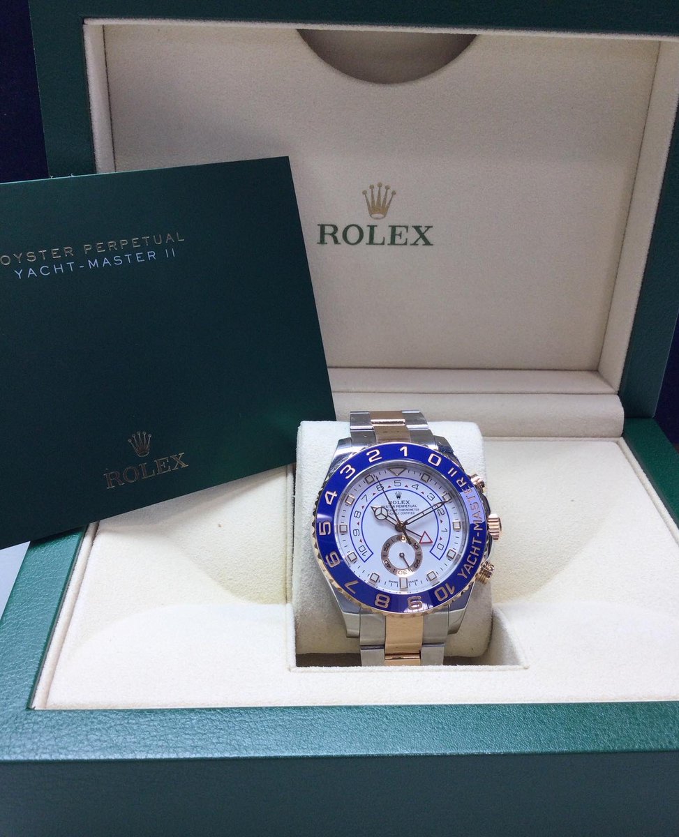 ericross12's tweet photo. New in today …….

This 2017 Rolex Yacht-Master II watch in steel &amp; Everose, model 116681, complete with the original box &amp; paperwork. 

Yours for £18,995.00

DM us for more details or call us on 02074056646 https://t.co/Iw5IZh1ucH