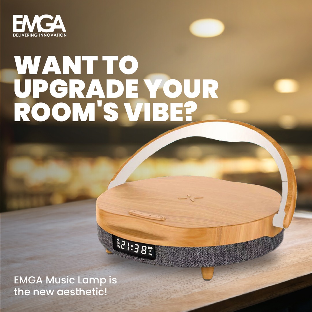 EmgaSales's tweet image. You can now listen to your favourite tunes, charge your phone wirelessly, and set the vibe with the touch-enabled LED Lamp, all with one EMGA Music Lamp!

#emga #innovations #speaker #musiclamp #turnupthevolume #emgainnovation