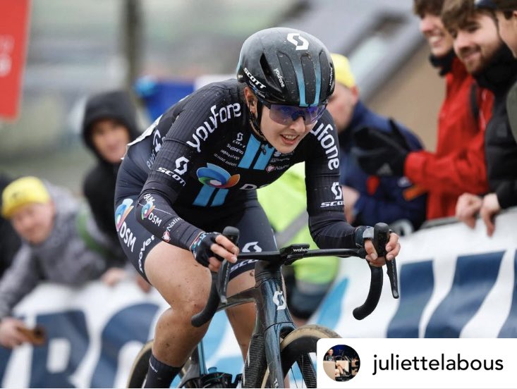 🇧🇪 @RondeVlaanderen 
👏🏼 @JulietteLabous 6️⃣e sur le #RVV
.
📸#repost Juliette
@UCIWomenCycling @dsleon45 #womencycling