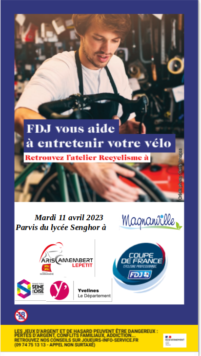 Besoin de faire réviser votre vélo ? FDJ vous donne rendez-vous à l’Atelier Recyclisme pour profiter d’une révision gratuite* de votre vélo et de précieux conseils d’entretien. #CoupedeFranceFDJ @fdjsport @LNC_CYCLISME