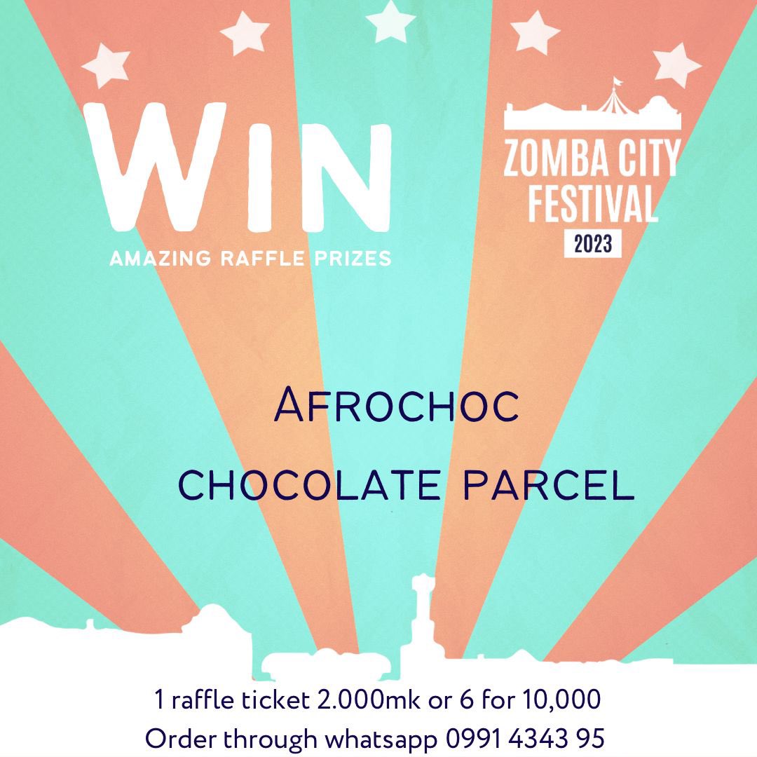 AfroChoc (@afrochocmw) on Twitter photo Win a chocolate parcel with the <a href="/CityZomba/">Zomba City Festival</a> zomba city festival raffle - send them a message to buy your raffle tickets! Don’t miss out as there are great prizes to win Win a chocolate parcel with the <a href="/CityZomba/">Zomba City Festival</a> zomba city festival raffle - send them a message to buy your raffle tickets! Don’t miss out as there are great prizes to win