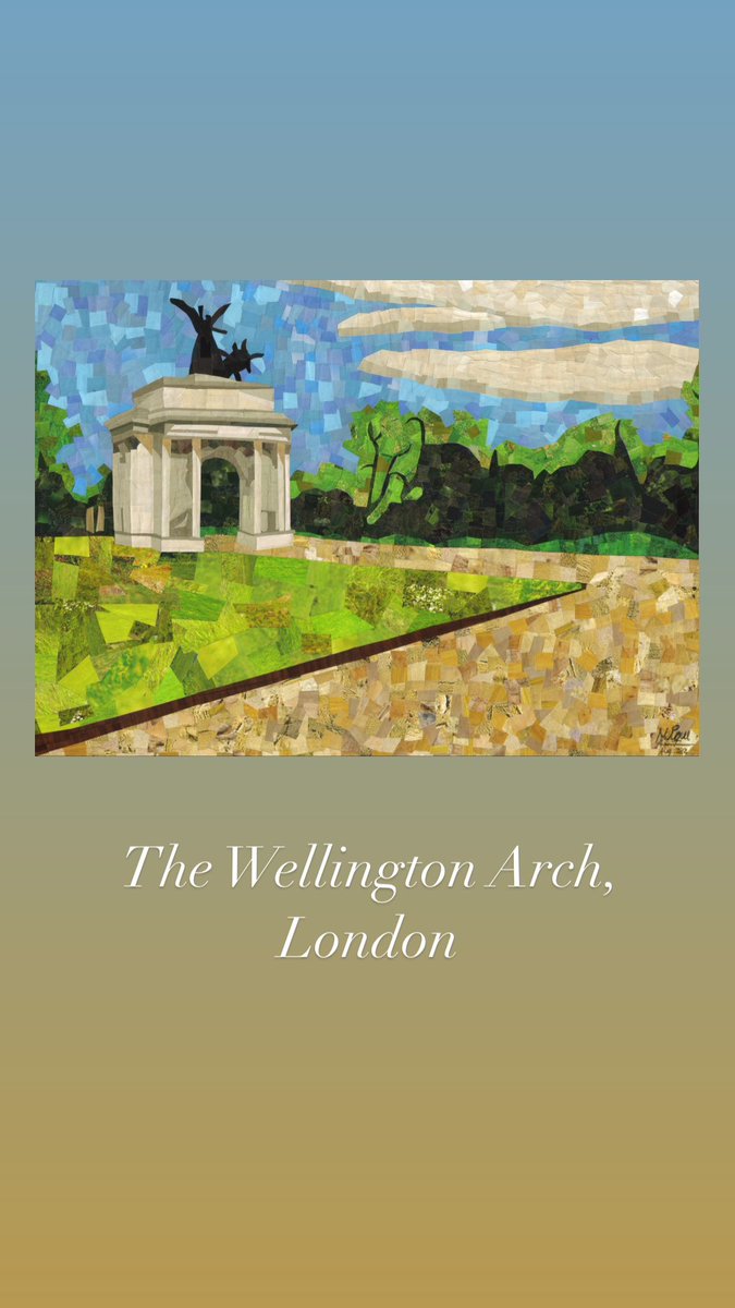 The Wellington Arch, London Collage on card . Original For sale on my Etsy shop Link in Bio . #london #wellingtonarchlondon #wellingtonarch #archoftriumphlondon #landmark #londonlandmark #poster #londonicon #collage #papermosaic #originalforsale #art #uk #england #lovelondon