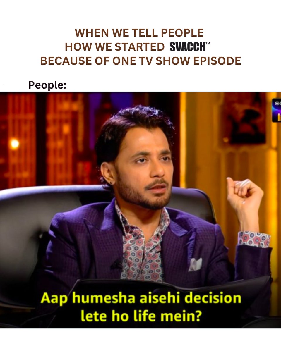 SvacchDisposal's tweet photo. Well, what can we say. But we'd love to share our story with you @AnupamMittal 
.
.
.
#sharktankindia #sharktankindiameme #anupammittal #topical #meme https://t.co/fmZ9FA0CKF