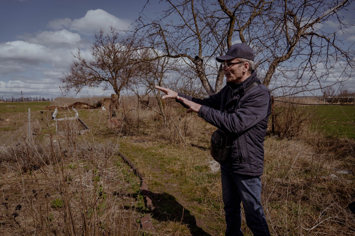 Mykola and his wife found shelter in a relative’s house because their home was destroyed by russian occupiers. But the couple owns a large garden that they've cultivated for decades, so they want to come back to their yard.💔Donate and read the whole story bit.ly/3zwJ3nS