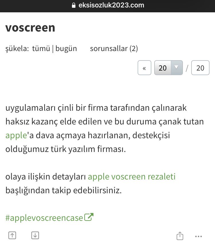 Teşekkürler EkşiSözlük 🙏💐👏

#AppleVoscreenCase is loading…
#Apple vs. #Voscreen

eksisozluk2023.com/voscreen--3508…