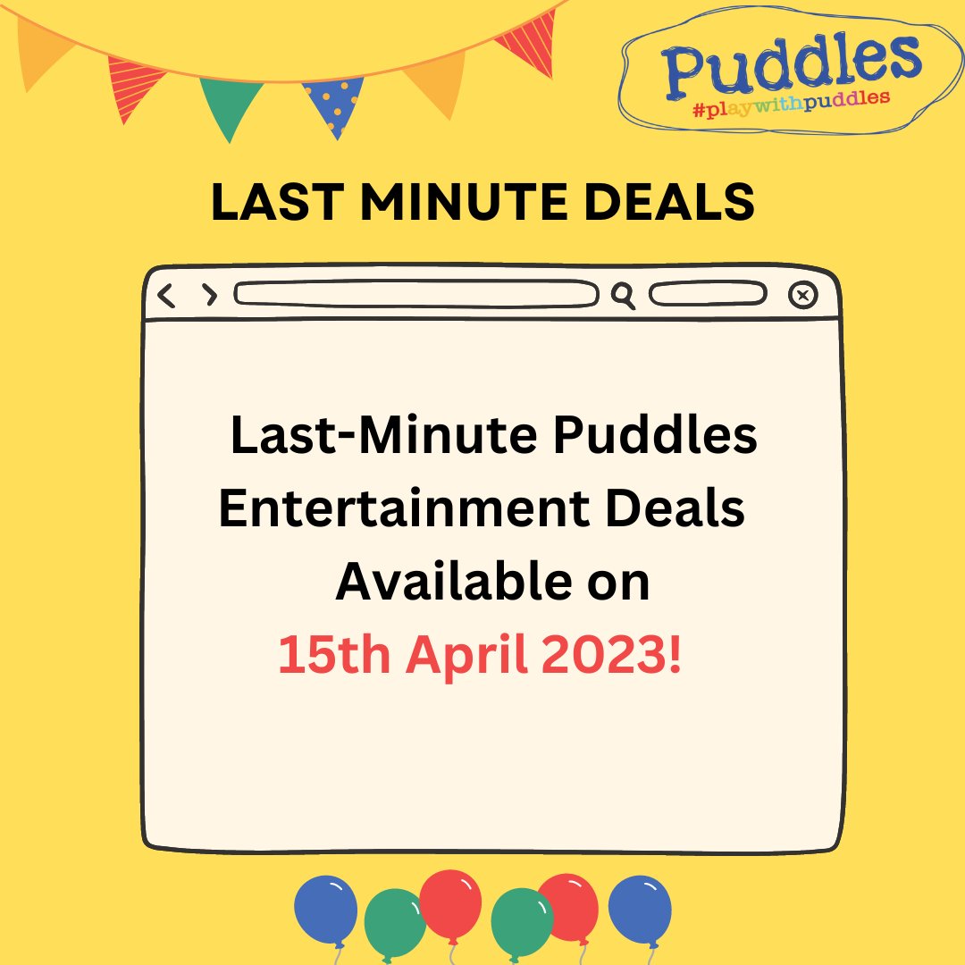 PuddlesLondon's tweet photo. LAST MINUTE KIDS ENTERTAINMENT DEALS IN LONDON! #londonmum#london#kids https://t.co/izU3VHhorD