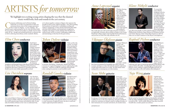 operalastnight's tweet image. Gramophone's young artists shaping classical music. 

4 out of 10 are from the Nordic countries - whose collective population is smaller than that of Texas. @nordenen #nordicmusic #nordiccountries @The_Nordics @klausmakela @VikingurMusic @LiseDavidsen @NordicMusicUK