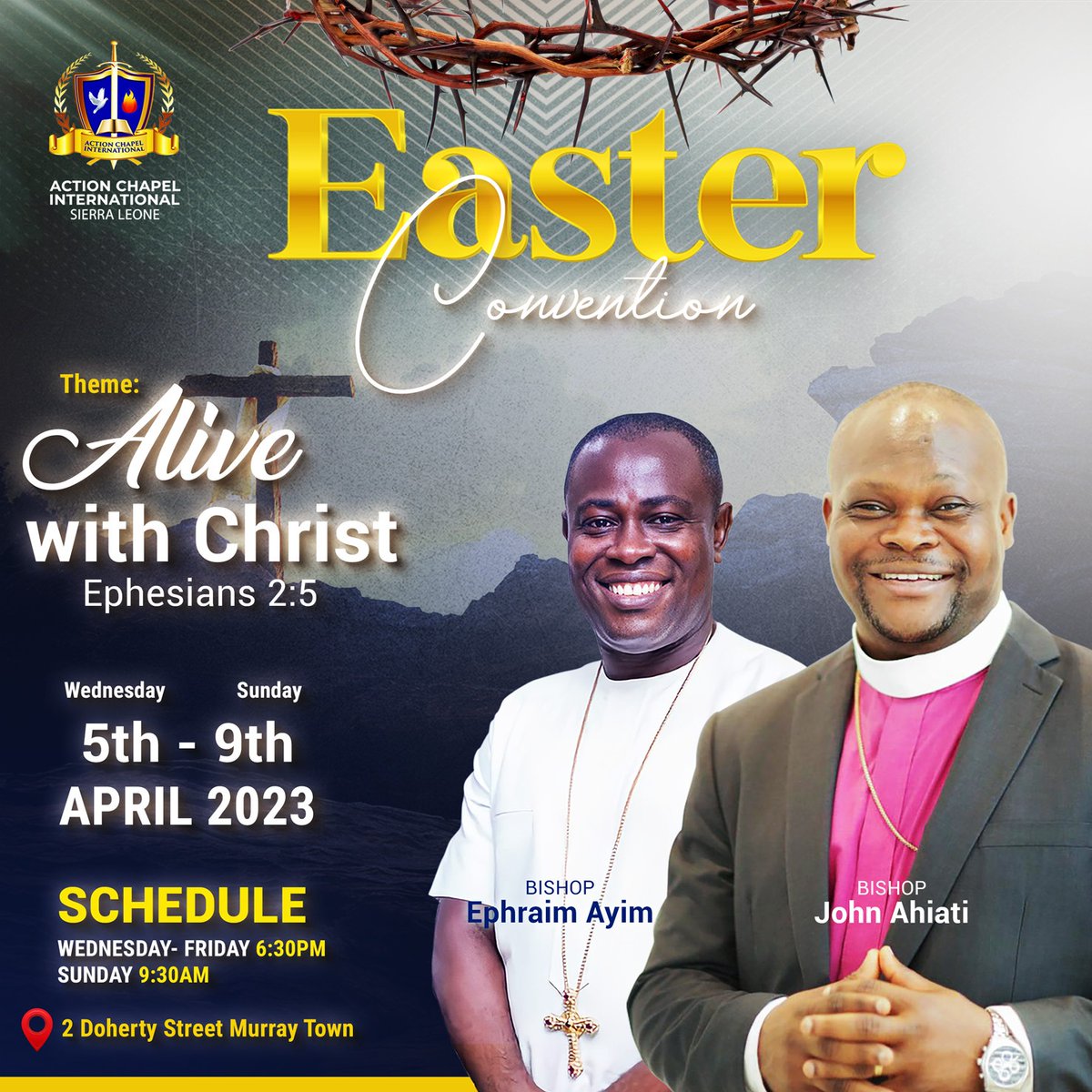 BishopAyim's tweet image. I&apos;m highly elated to welcome and host my Papa, Bishop John Ahiati for this year&apos;s Easter Convention under the theme Alive with Christ.

Come join me to experience the amazing wonders of God and the overflow of His divine blessings.

#YearOfOverflow 
#EasterConvention