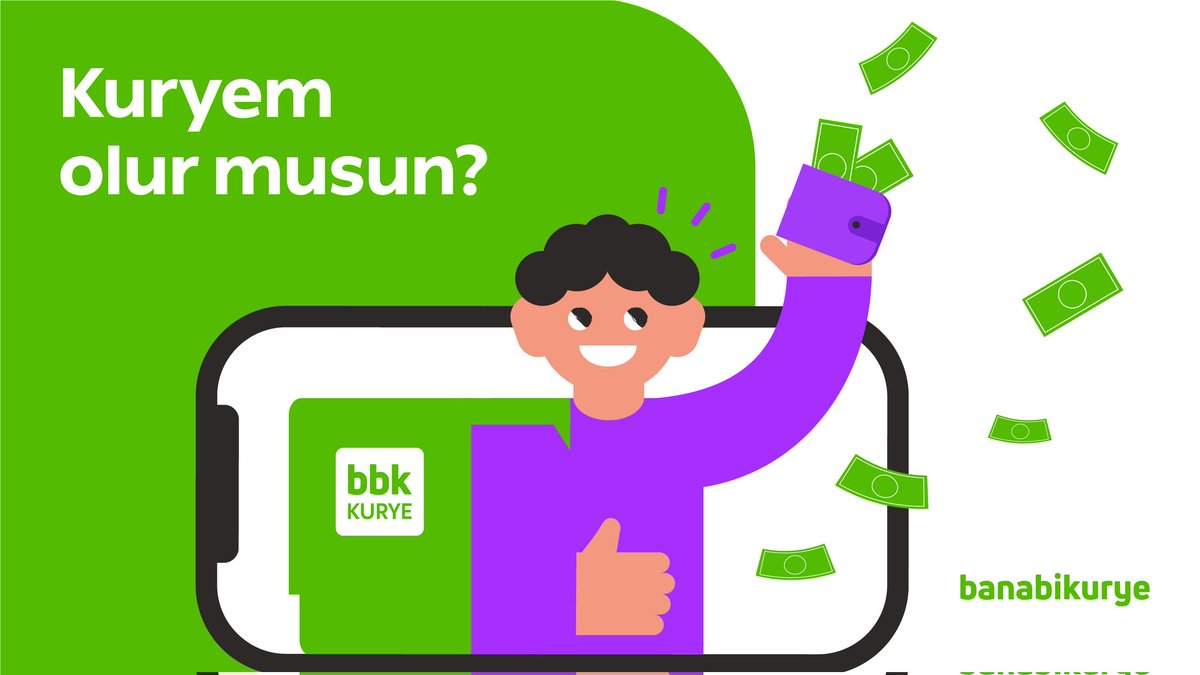 Kurye uygulamamızı indirip, haftalık 7000 TL’ye kadar kazanabilirsiniz…
#Banabikurye #Kurye #İstanbul #Ankara #İzmir