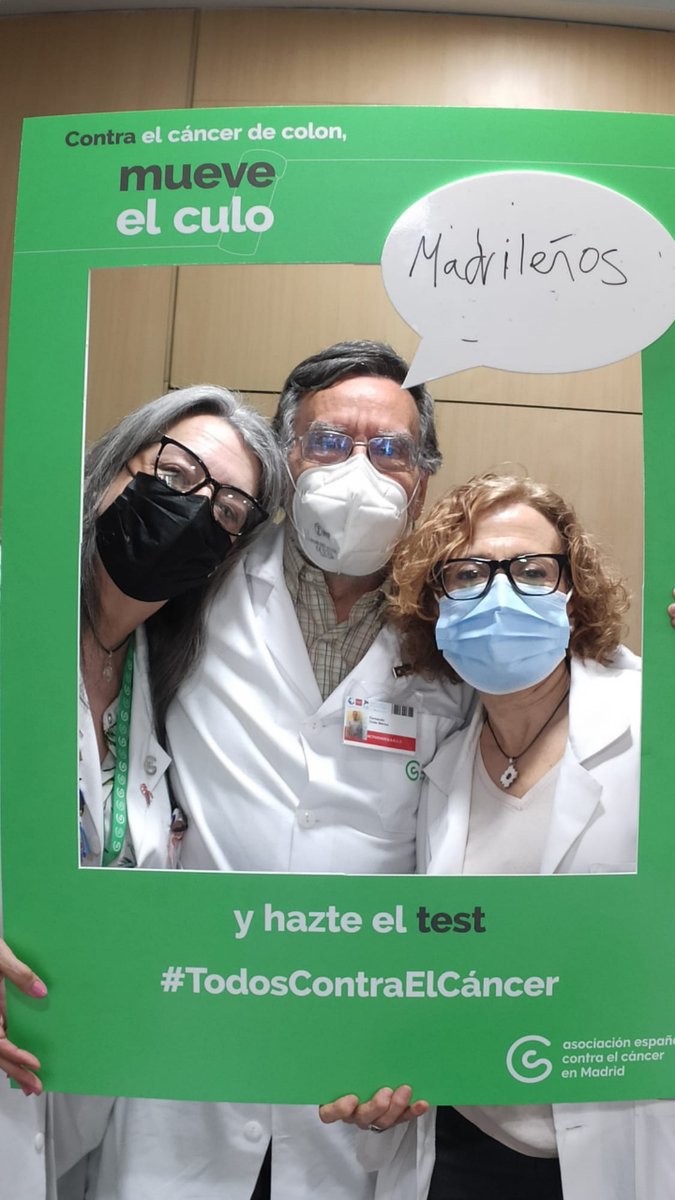 Hospital_FJD's tweet image. Los voluntarios de la @ContraCancerMAD estuvieron en nuestro hospital para informar a los pacientes y familiares, además de sensibilizarlos, sobre la prevención del #cáncer de colon con motivo del Día Mundial de esta enfermedad que tuvo lugar el pasado viernes