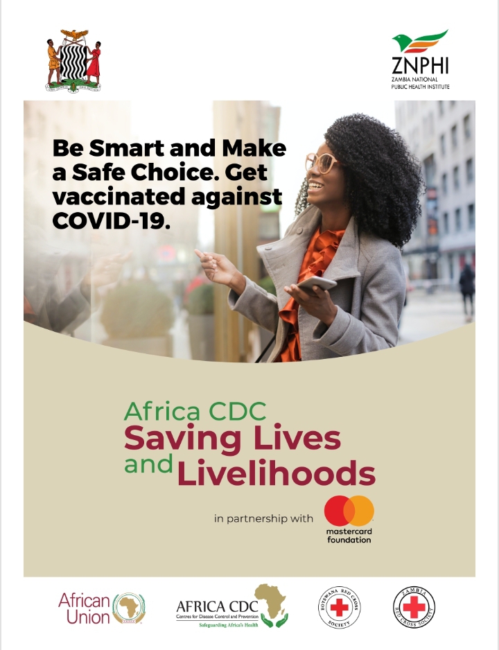 Be Smart and make a safe choice. Get Vaccinated against COVID-19
#AfricaCDC
#Mastercardfoundation
#BotswanaRedCross