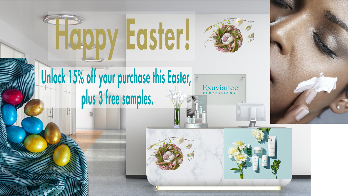 ExuvianceEA's tweet photo. Save on your skincare investment! Exuviance Professional has never been so affordable. Hop to our sale, up to 15% off Easter treasures. Offer ends 9th April. So hurry!
#easter #selfconfidence #happiness #skincare https://t.co/ZHp41kMU8X