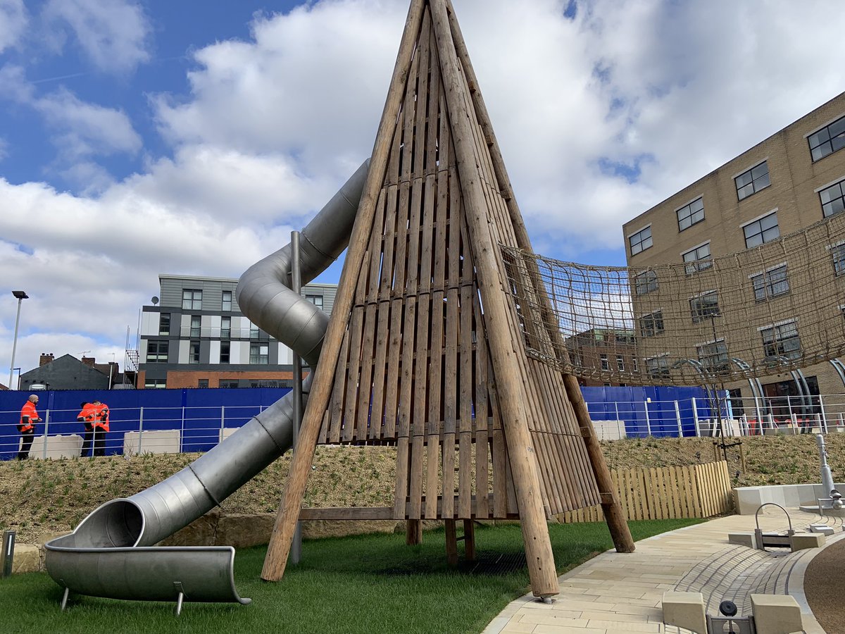 LutheBlue's tweet photo. Parents, grandparents, childminders - 
come to the new Pounds Park in Sheffield, it opens today and is brand spanking new! https://t.co/2ym37RclnN