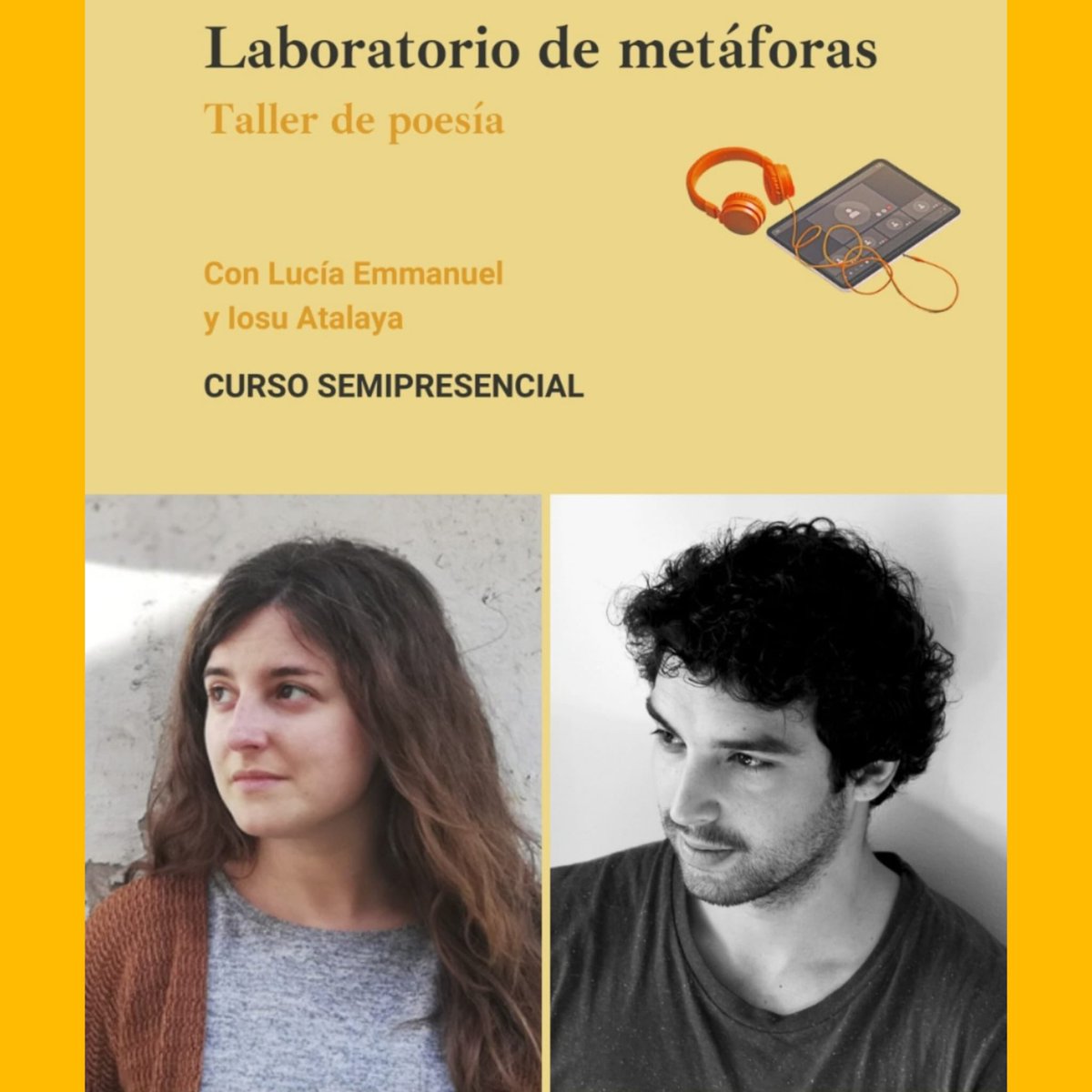 Decía Aristóteles en su Poética que “lo mejor del mundo con mucho, es ser un maestro de la metáfora”. Junto a la poeta Lucía Emmanuel, voy a llevar a cabo un taller donde trataremos de ofecer un contexto en el que sea posible este aprendizaje. 

escueladeescritores.com/curso/presenci…