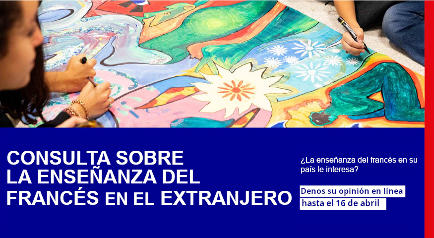 francediplo_ES's tweet photo. #LiceoFrancés | 🎓 ¿Le importa la #educación francesa en su país como padre o como docente?

¡Participe en la consulta sobre el futuro de la enseñanza del #francés en el #extranjero!

Más información ➡ https://t.co/LfiRQnlTru

@MinColonna @PapNdiaye @aefeinfo @FR_Consulaire https://t.co/bWiN2bwkML