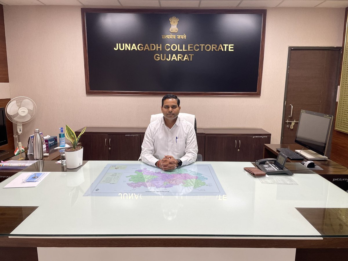 Joined as Collector, Junagadh.