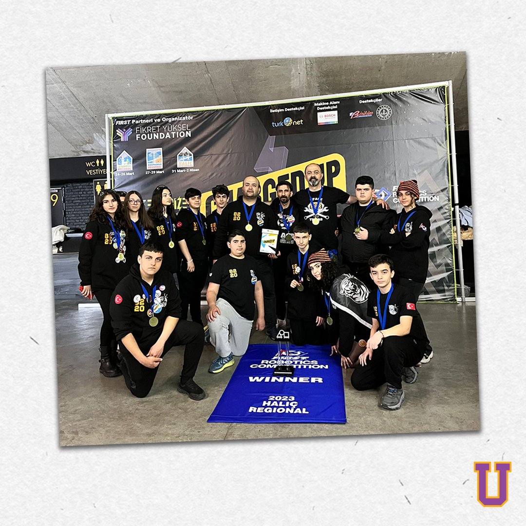 2023 First Robotic Competition (FRC) Haliç Regional’da yarışan Uğur Okulları Mersin Kampüsü 8220 Space Tigers Takımımız WINNER Ödülü'nü kazanarak şampiyon oldu🏆

Takımımızı tebrik eder, başarılarının devamını dileriz. 👏

#UğurluOlmak