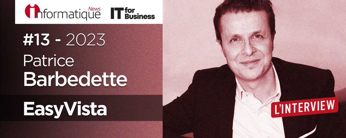 « Il faut orienter l’IA sur des activités complémentaires à ce que font les humains » Patrice Barbedette, EasyVista - informatiquenews.fr/aiops-itsm-il-…