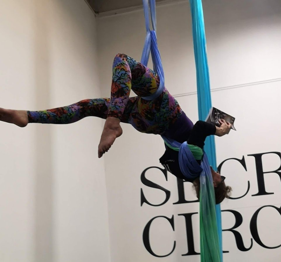 Fern_Rawtism's tweet photo. What's better than hanging out with a good book? Reading Advocatus by @A_R_Turner 
#aerialistbookworm #autisticaerialist #bookworm #amreading https://t.co/XxpudozgaU