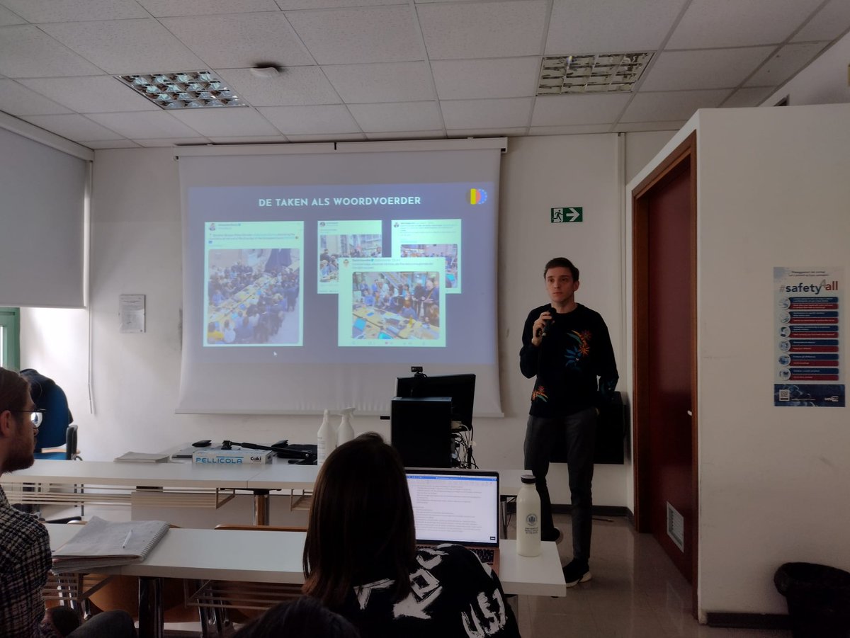 timmermansniels's tweet photo. Last Thursday, I was invited at the Dutch language section of my ๐ฎ๐น Italian alma mater @UniTrieste #SSLMIT for a guest lecture for bachelor students on the role as spokesperson @BelgiumEU ๐ช๐บ๐ง๐ช, communicating on @EUCouncil matters. Thank you for having me, @gen_paola ๐คฉ!
#Trieste https://t.co/mdd9vPESWN