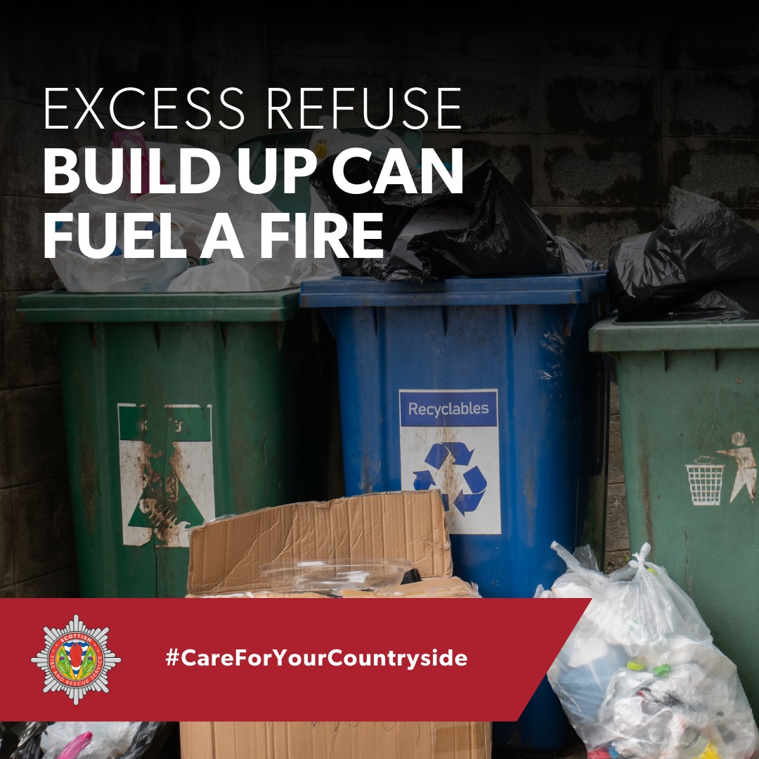 Firefighters attended more than 3,000 deliberate fires during Spring 2022, including:
· Refuse &amp; wheelie bin fires
· Fires in stairwells or derelict buildings
There are things YOU can do to stop this from happening 👉 ow.ly/xjre50Imhss
#CareForYourCountryside