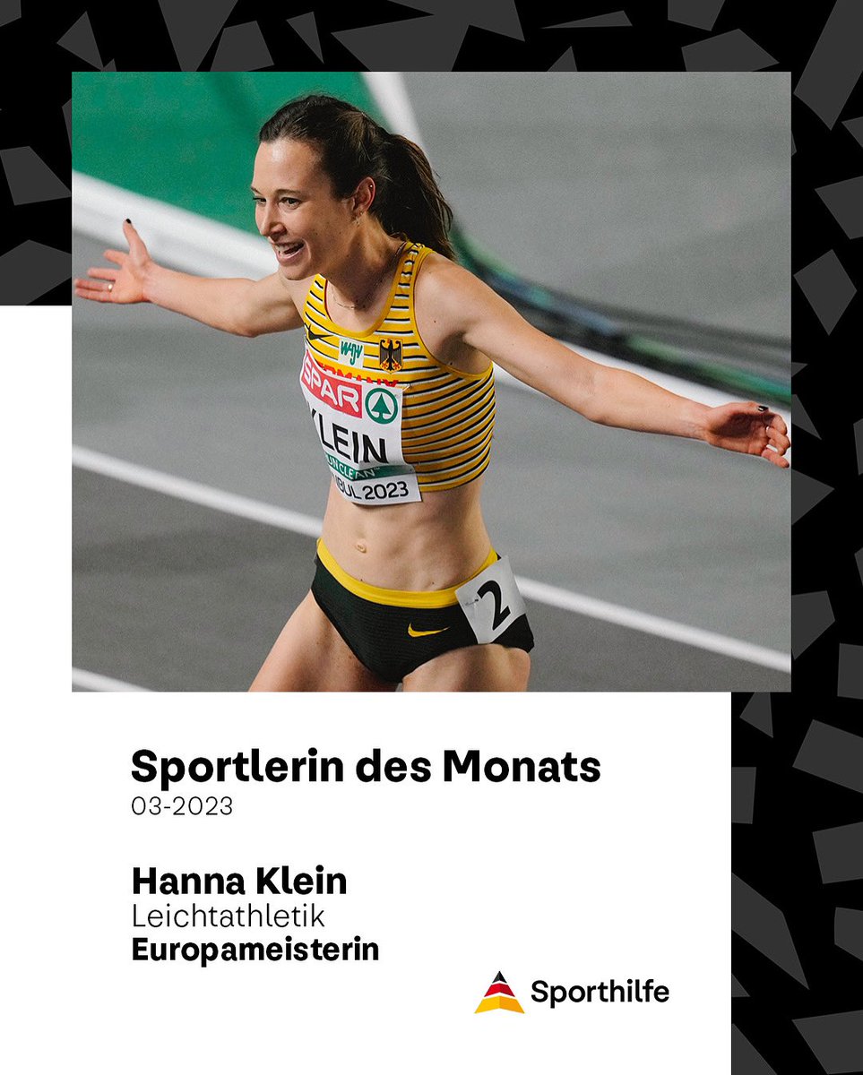 Der März kann sich bei Hanna Klein wirklich sehen lassen 💯 Gold bei der Halleneuropameisterschaft und jetzt die Auszeichnung als #sporthilfe #sportlerindesmonats 👑 Glückwunsch an das ebenfalls nominierte Männer-Team der Nordischen Kombinierer und Snowboardcrosser Martin Nörl 👏🏽