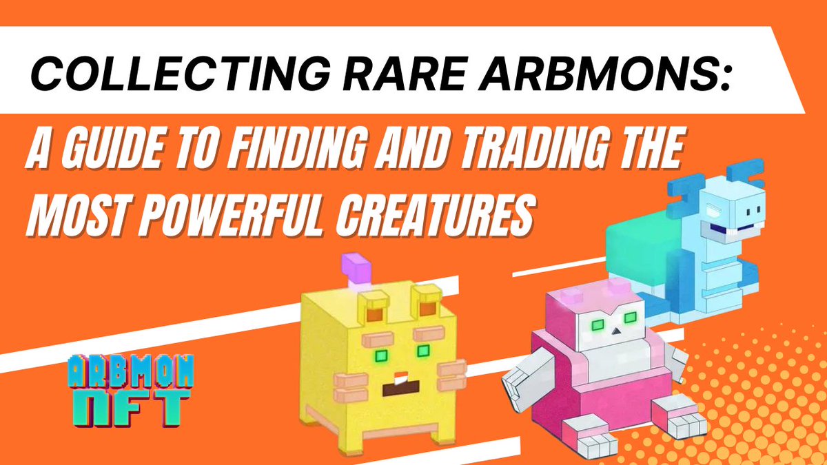 👑  Collecting rare Arbmons: A guide to finding and trading the most powerful creatures

🎮 Know your Arbmons: Before you start collecting, it's important to know the strengths and weaknesses of each Arbmon.

🎮 Explore different regions: Different regions in the ARBMON world are