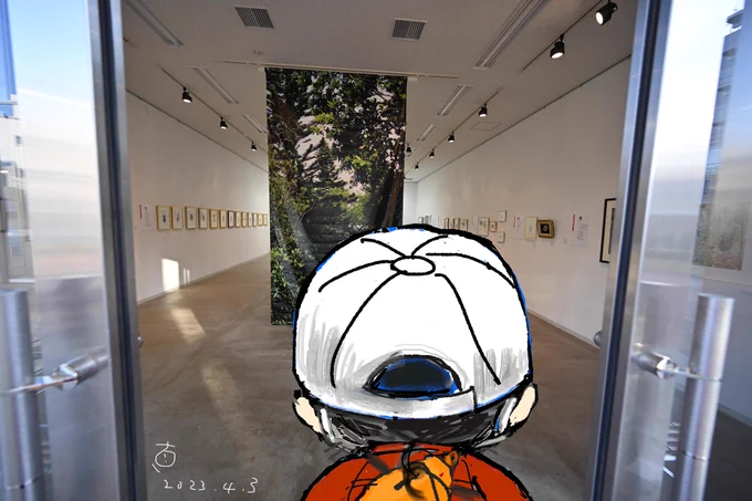 近所で開かれている展覧会。会場の下見に行ってきた。 