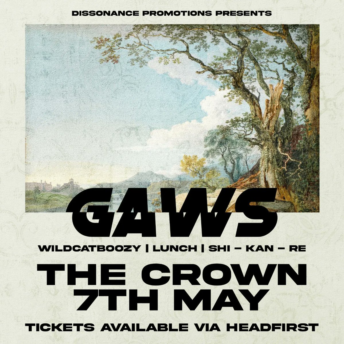 New show supporting Gaws at The Crown, going to be a riot, let's see you

hdfst.uk/secret/t8xfcif…