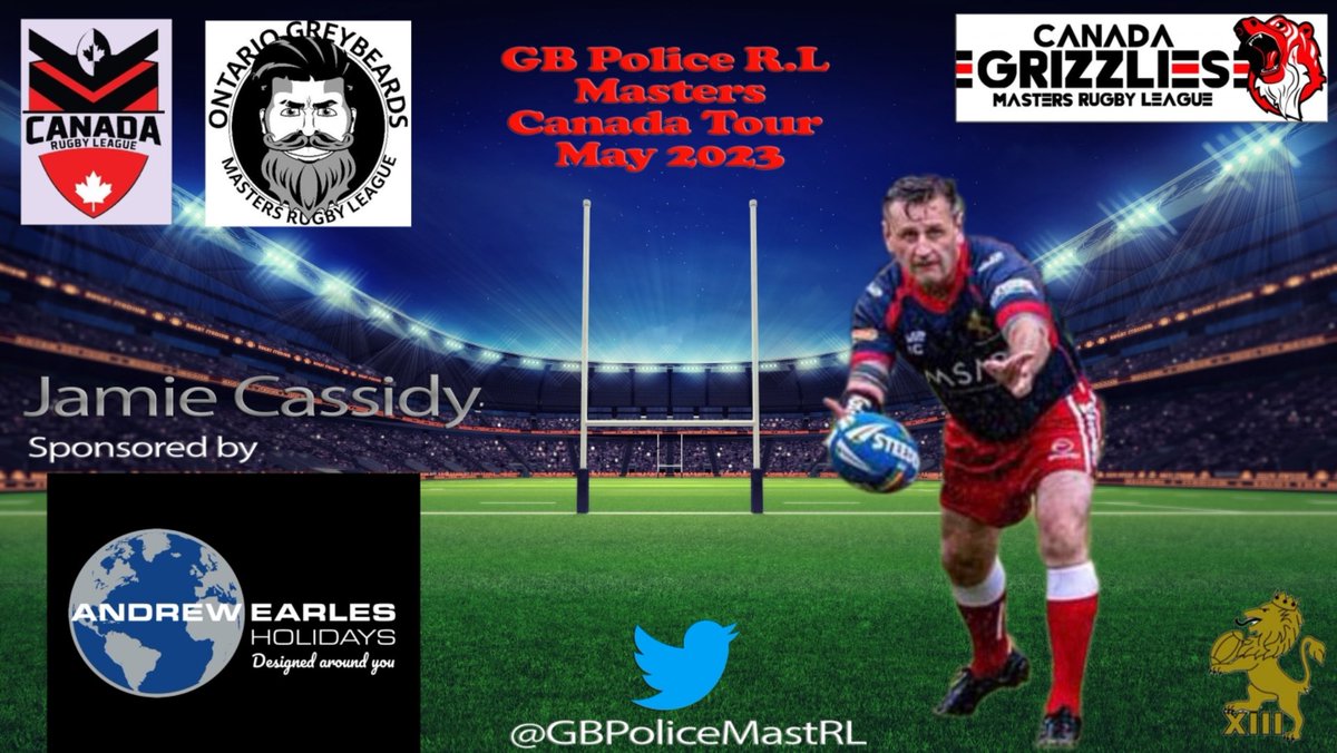 GBPoliceMastRL's tweet photo. As our tour grows ever closer, huge shout out to our kind tour &amp; player sponsors who have helped make all this possible ❤️🇬🇧🏉🇨🇦✈️
@Gibmeister111 @GBpoliceRL @KhanageCapital @moorey2012 @Rich_Ellis11 @HumberPoliceFed @ONGreybeards @CanadaRL @Jamie_Ca55idy @dantate13 https://t.co/jRFJxXrwRB
