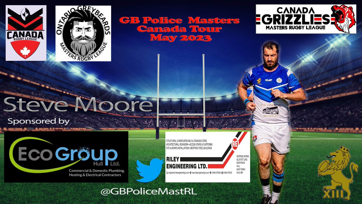 As our tour grows ever closer, huge shout out to our kind tour &amp; player sponsors who have helped make all this possible ❤️🇬🇧🏉🇨🇦✈️
<a href="/Gibmeister111/">Neil Gibson</a> <a href="/GBpoliceRL/">Great Britain Police Rugby League Association</a> @KhanageCapital <a href="/moorey2012/">Steven Moore</a> <a href="/Rich_Ellis11/">Rich Ellis</a> <a href="/HumberPoliceFed/">Humberside Police Federation</a> <a href="/ONGreybeards/">Ontario Greybeards</a> <a href="/CanadaRL/">Canada Rugby League</a> <a href="/Jamie_Ca55idy/">Jamie Cassidy</a> <a href="/dantate13/">Daniel Tate</a>