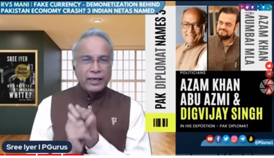 So @digvijaya_28 Is A Pak Agent With @abuasimazmi Running IFCN FakeCurrency Racket As Per Pakistan Diplomat, In India.

Diggi Ruined Brilliant SonOfTheNation #ColPurohit's Career After Col Traced Diggi As One Of The Several Top PAK AGENTS In India. Check:youtube.com/live/FERnI71Hw…