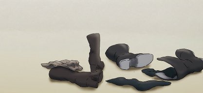 「black footwear shoes removed」 illustration images(Latest)