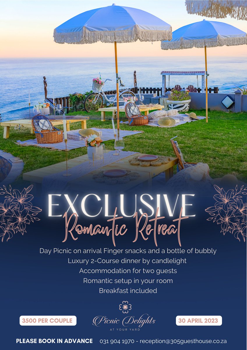 305GHouse's tweet photo. 305 Guest House - Romantic Retreat  https://t.co/rm9C00yiv0  #305guesthouse #retreat #amanzimtoti https://t.co/IYObpzMFBk