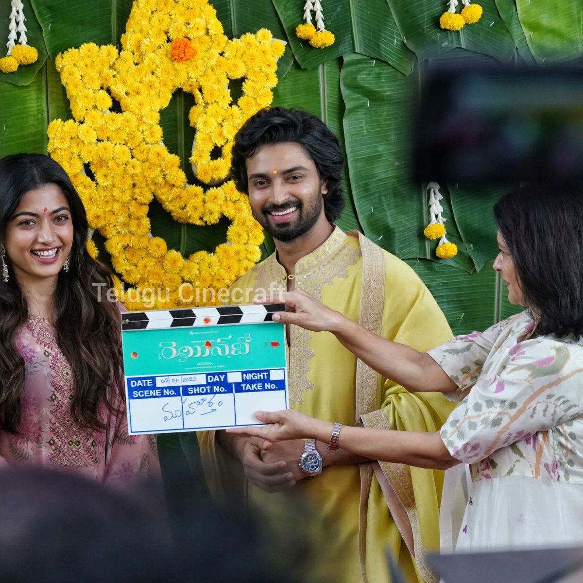 TCinecraft's tweet photo. DreamWarriorpic's #ProductionNo30 titled as #Rainbow 🌈

Starring @iamRashmika in the lead role 🤩

#RainbowFilm
#devmohan 
#rashmikamandanna 

@TCinecraft #TCinecraft #TeluguFilmNagar #telugucinecraft https://t.co/4pYTebBUmh