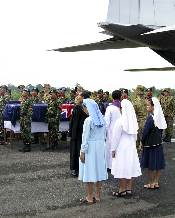 On the 2nd of April 2005, a Royal Australian Navy Westland WS-61 Sea King helicopter crashed on he Indonesian island of Nias. Of the 11 onboard, 9 were killed (6 from the Royal Australian Navy and 3 from the Royal Australian Airforce) and 2 survived.

We will remember them.