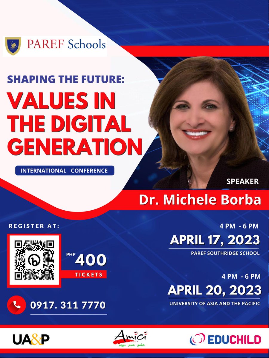CATALYST's Major event for 2023: Dr. Michele Borba, LIVE in Manila!  Register today at bit.ly/BorbaConferenc… 

Thank you,
<a href="/ManilaBellevue/">Bellevue Hotel</a>

and

<a href="/divinalawph/">DivinaLaw</a>
for the support!  

See you in Manila,
<a href="/micheleborba/">Dr. Michele Borba</a>!