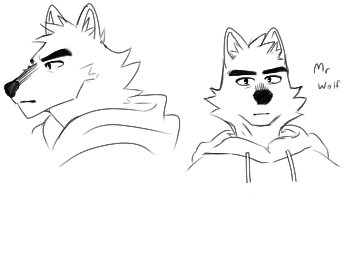 Doodles of Mr Wolf #mrwolf #badguys