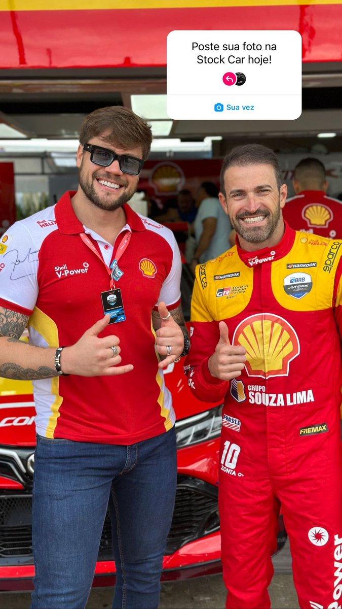 Np_AmorimSimoes's tweet photo. @BrenoSimoes + @Shell 💛
#shell
#shellbrasil
#stockcar https://t.co/20P37rWZhK