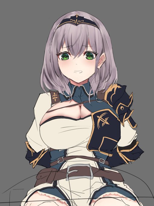 やりたい塗りとは違うけど重厚?な髪の塗り方はなんとなくわかった!…多分(…きっと🥺)
ただ肌がなぁ……🙄
こう…塗ったらぺっとり硬くて筆圧強く塗ったら重なって筆圧弱く塗ったらボケずに色がなじむ(混ざる)ようなブラシって存在しないんすかね?🙄(わがまま) 